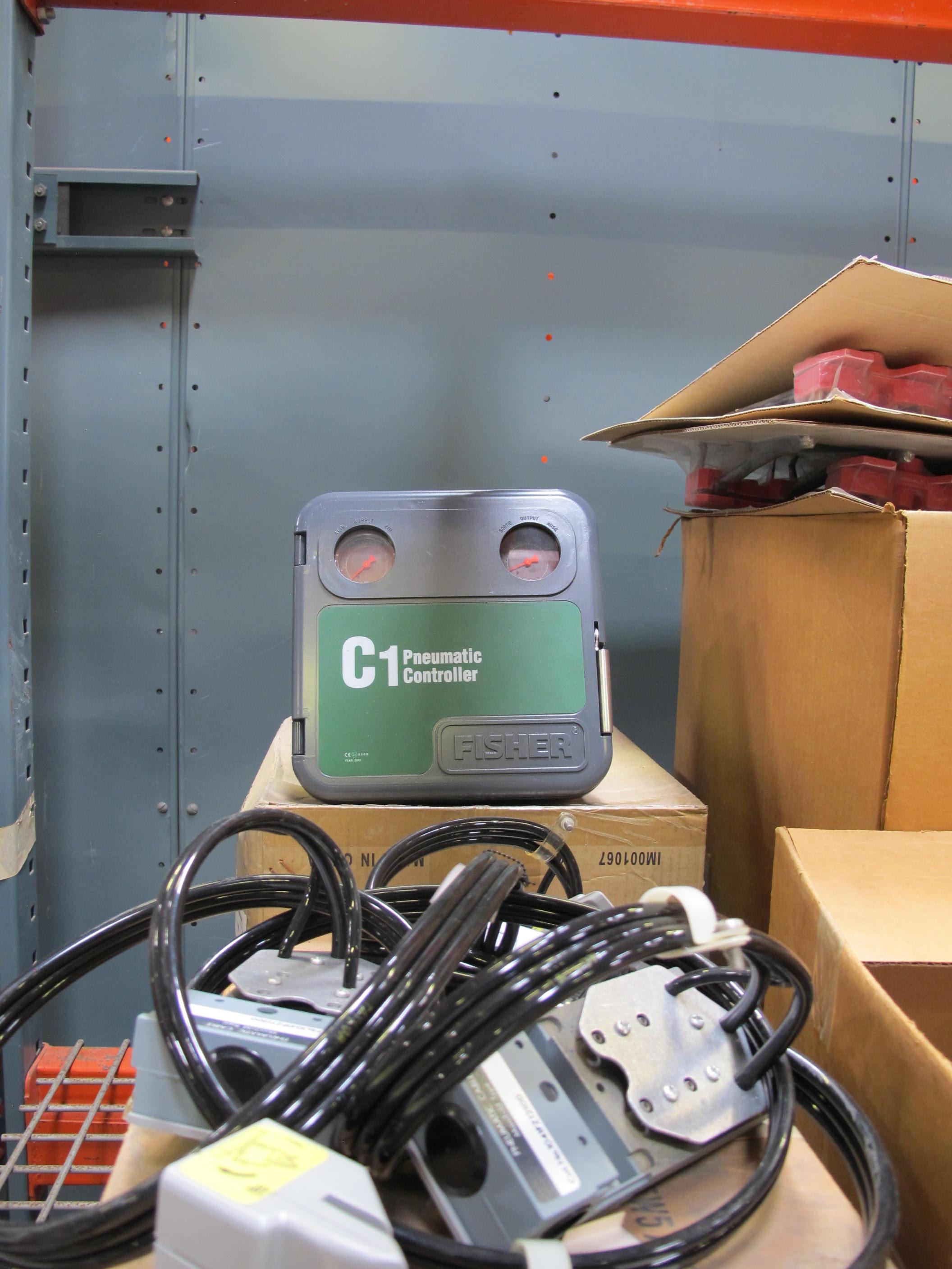 LOT TO INCLUDE: (1) SOUTHWEST MICROWAVE METER MODEL# RM81, FISHER C1 PNEUMATIC CONTROLLER, ASSEMBLY SWITCHES, PNEUMATIC CABLES. LOADING & HANDLING FEE $15-4151